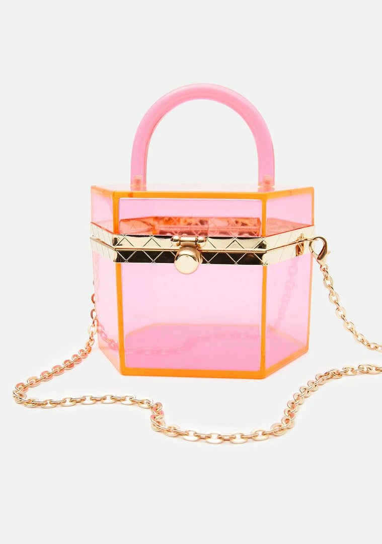 Cheap π― Lemon Drop By Privileged Pink Marcie Acrylic π Handbag β€οΈ 3 Lemon Drop By Privileged Pink Marcie Acrylic Handbag