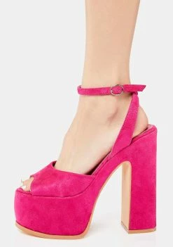 Lemon Drop By Privileged Fuchsia Vadin Platform Heels