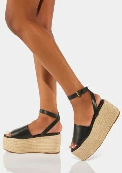 Lemon Drop By Privileged Liam Platform Sandals Platforms