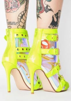 Lemon Drop By Privileged Keeler Heeled Booties Boots & Booties