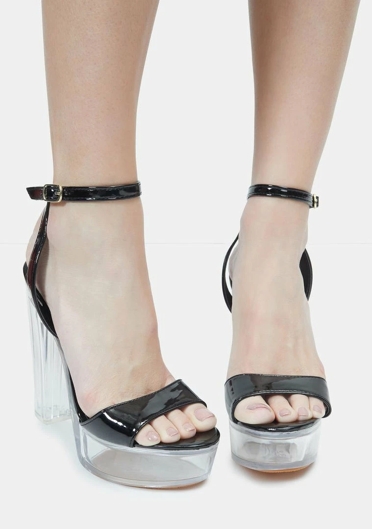 Discount π Lemon Drop By Privileged Black Turino Platform π Heels π 3 Lemon Drop By Privileged Black Turino Platform Heels