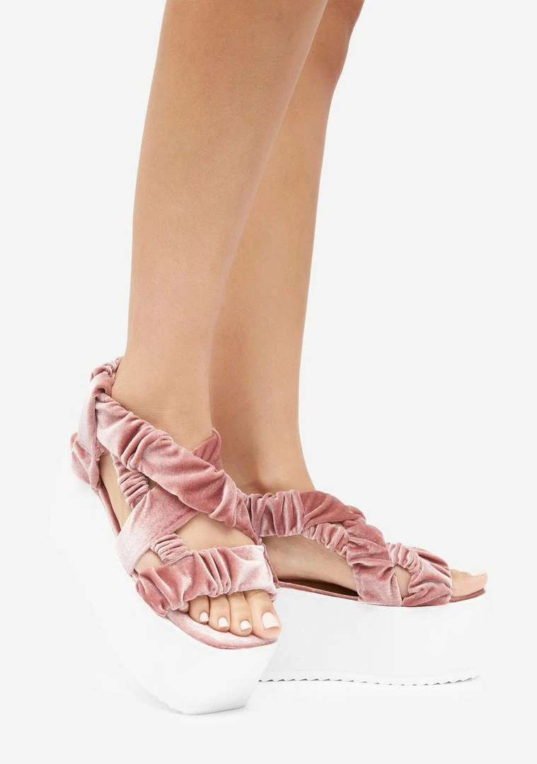 Outlet π₯ Lemon Drop By Privileged Blush Danyah Platform π©΄ Sandals Platforms 𧨠1 Lemon Drop By Privileged Blush Danyah Platform Sandals Platforms