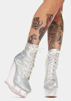 Lemon Drop By Privileged Silver Loyola Wedges