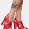 Lemon Drop By Privileged Red Naviah Platform Heels Platforms