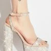 Lemon Drop By Privileged Platforms Zipline Rhinestone Heels