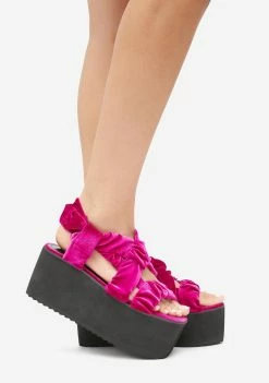 Lemon Drop By Privileged Platforms Plum Danyah Platform Sandals