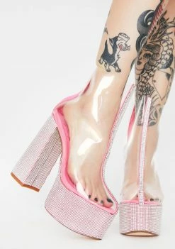 Outlet β Lemon Drop By Privileged Pink Brandie Rhinestone π Heels Platforms π₯° 6 Lemon Drop By Privileged Pink Brandie Rhinestone Heels Platforms