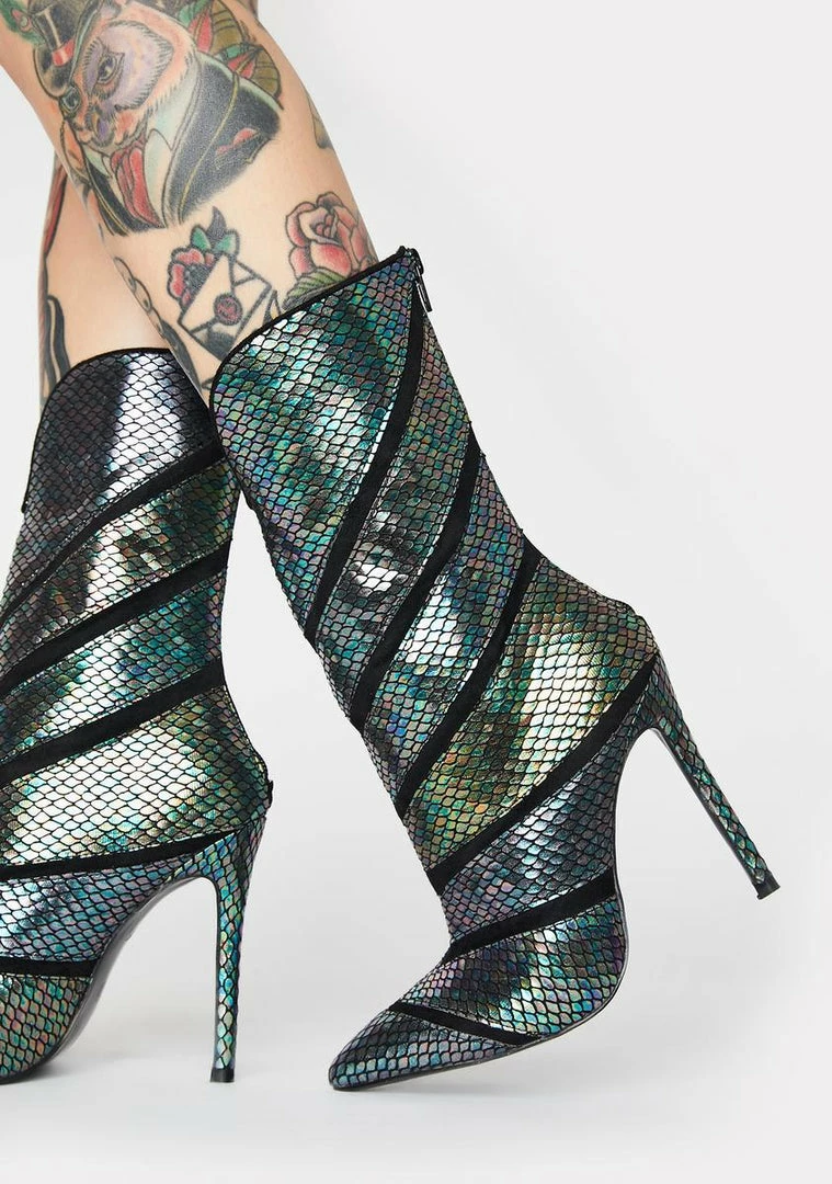 Best Pirce 🤩 Lemon Drop By Privileged 🥾 Boots & Booties Plushin Metallic Snakeskin 🥾 Boots 🥰 1 Lemon Drop By Privileged Boots & Booties Plushin Metallic Snakeskin Boots