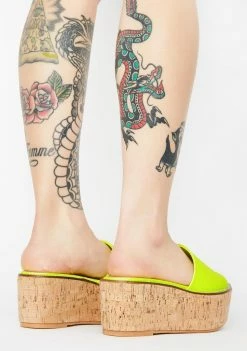 Lemon Drop By Privileged Fiji Platform Sandals