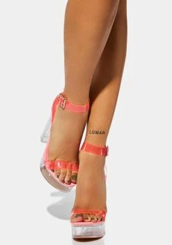 Top 10 βοΈ Lemon Drop By Privileged Hot Pink Hoko Clear Platform π Heels π₯ 6 Lemon Drop By Privileged Hot Pink Hoko Clear Platform Heels