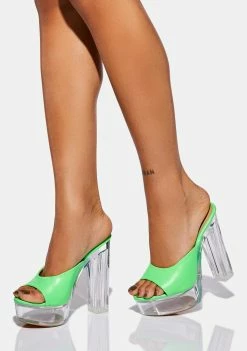 Lemon Drop By Privileged Lime Dreamful Platform Heels