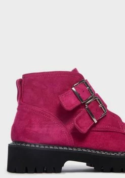 Lemon Drop By Privileged Boots & Booties Fuchsia Flippen Ankle Boots