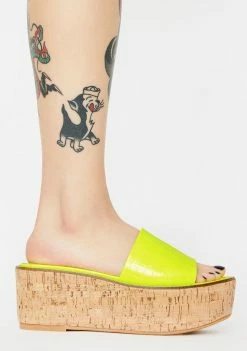 Lemon Drop By Privileged Fiji Platform Sandals