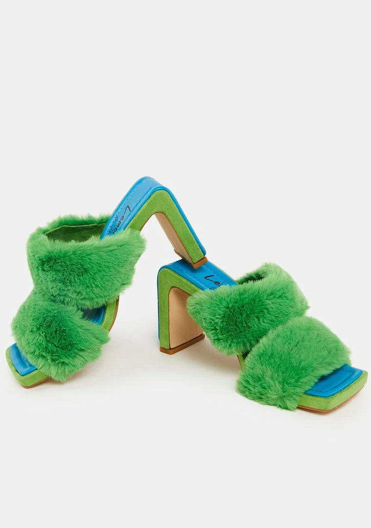 Promo π Lemon Drop By Privileged Arlet Faux Fur π Heels π 2 Lemon Drop By Privileged Arlet Faux Fur Heels