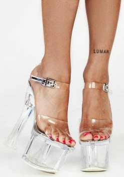 Budget π Lemon Drop By Privileged Clear Chimara Platform π Heels Platforms π 6 Lemon Drop By Privileged Clear Chimara Platform Heels Platforms