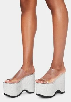 Best Pirce π Lemon Drop By Privileged Silver Leanne Platform π©΄ Sandals π 6 Lemon Drop By Privileged Silver Leanne Platform Sandals