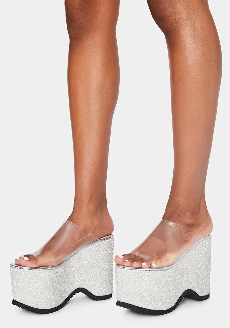 Best Pirce π Lemon Drop By Privileged Silver Leanne Platform π©΄ Sandals π 3 Lemon Drop By Privileged Silver Leanne Platform Sandals