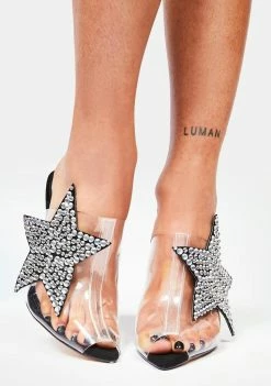 Buy π Lemon Drop By Privileged Black Rima Clear π Heels βοΈ 6 Lemon Drop By Privileged Black Rima Clear Heels