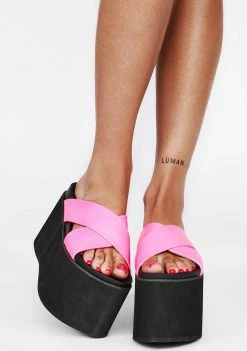 Promo π― Lemon Drop By Privileged Pink Tanner Platform π©΄ Sandals π 6 Lemon Drop By Privileged Pink Tanner Platform Sandals