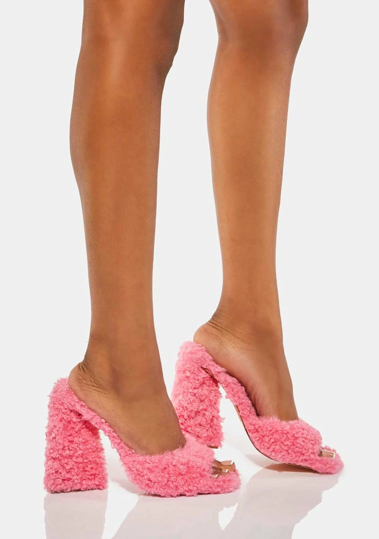 Hot Sale β Lemon Drop By Privileged Pink Chandlar Fluffy π Heels π 2 Lemon Drop By Privileged Pink Chandlar Fluffy Heels