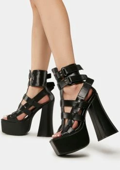 Lemon Drop By Privileged Platform Heels Glorify Platform Sandals