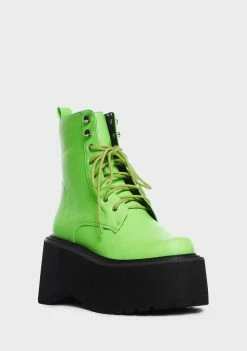 Lemon Drop By Privileged Lime Cornelia Platform Boots