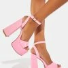 Lemon Drop By Privileged Pink Ruduki Platform Heels