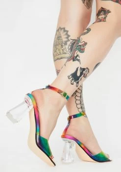 Best deal π Lemon Drop By Privileged Rainbow Briela Clear π Heels 𧨠7 Lemon Drop By Privileged Rainbow Briela Clear Heels