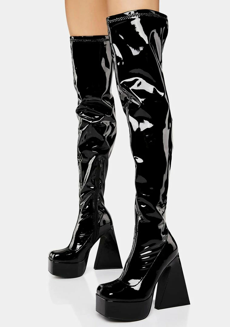 Wholesale π― Lemon Drop By Privileged Ginsburg Thigh-High Platform π₯Ύ Boots π 4 Lemon Drop By Privileged Ginsburg Thigh-High Platform Boots