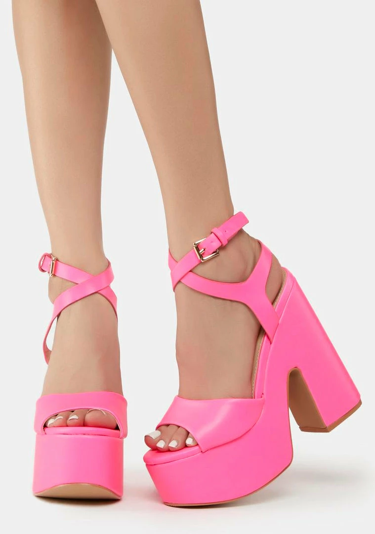 Promo β¨ Lemon Drop By Privileged Fuchsia Taga Platform π Heels π₯ 2 Lemon Drop By Privileged Fuchsia Taga Platform Heels