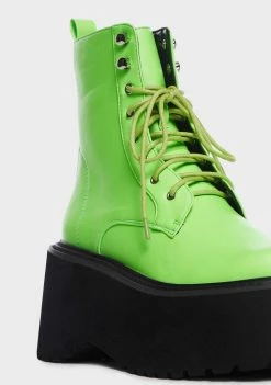 Lemon Drop By Privileged Lime Cornelia Platform Boots