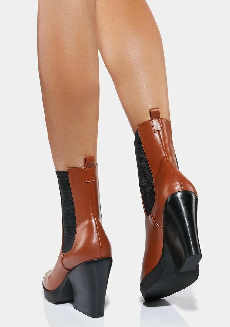 Cheapest 😍 Lemon Drop By Privileged Mocha Salena Ankle 🥾 Boots ❤️ 4 Lemon Drop By Privileged Mocha Salena Ankle Boots