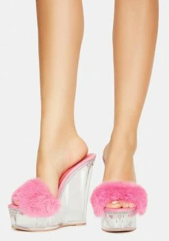 Best Sale ❤️ Lemon Drop By Privileged Wedges Pink Iris Wedge 👠 Heels ❤️ 6 Lemon Drop By Privileged Wedges Pink Iris Wedge Heels