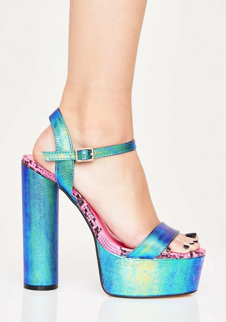 Outlet π Lemon Drop By Privileged Aqua Poisoned Lover Platform π Heels π 2 Lemon Drop By Privileged Aqua Poisoned Lover Platform Heels