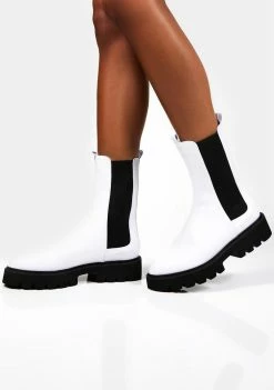 Lemon Drop By Privileged White Printed Ankle Boots