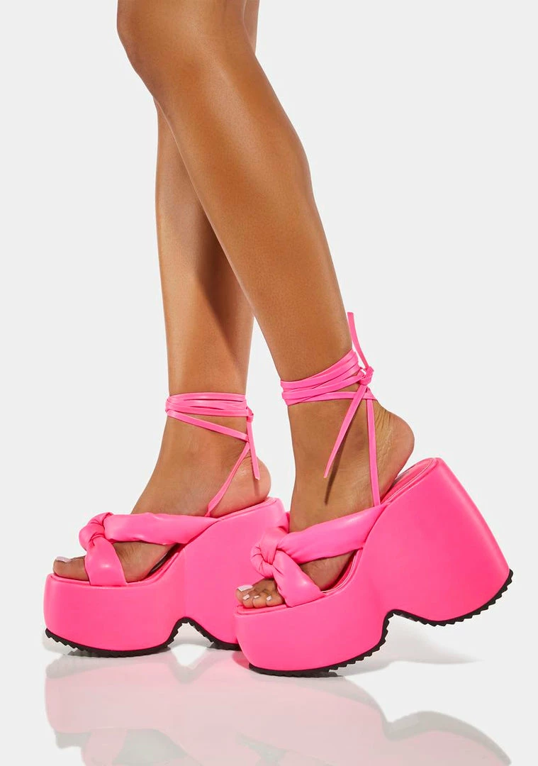 Wholesale π₯ Lemon Drop By Privileged Pink Vally Platform π©΄ Sandals π 1 Lemon Drop By Privileged Pink Vally Platform Sandals