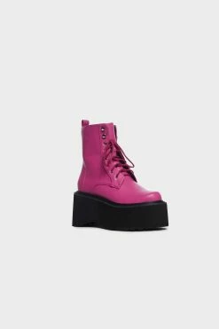 Hot Sale π Lemon Drop By Privileged Fuchsia Cornelia Platform π₯Ύ Boots Combat π₯Ύ Boots π₯° 8 Lemon Drop By Privileged Fuchsia Cornelia Platform Boots Combat Boots