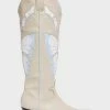 Lemon Drop By Privileged Cream Mallow Cowboy Boots