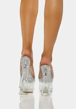 Cheap π Lemon Drop By Privileged Amaranth Clear Platform π Heels π― 7 Lemon Drop By Privileged Amaranth Clear Platform Heels