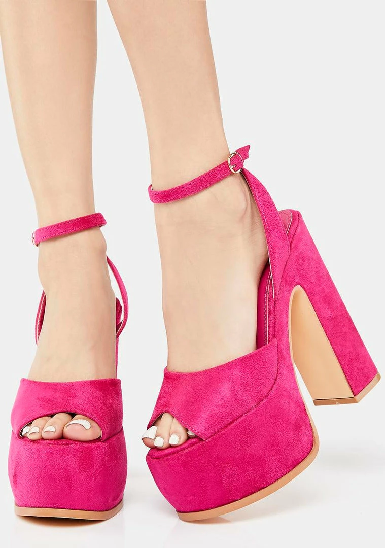 Discount π Lemon Drop By Privileged Fuchsia Vadin Platform π Heels β¨ 3 Lemon Drop By Privileged Fuchsia Vadin Platform Heels