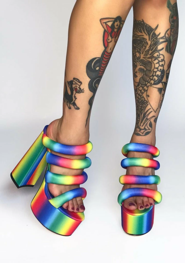 Top 10 π€© Lemon Drop By Privileged Rainbow Andrews Platform π Heels β 1 Lemon Drop By Privileged Rainbow Andrews Platform Heels