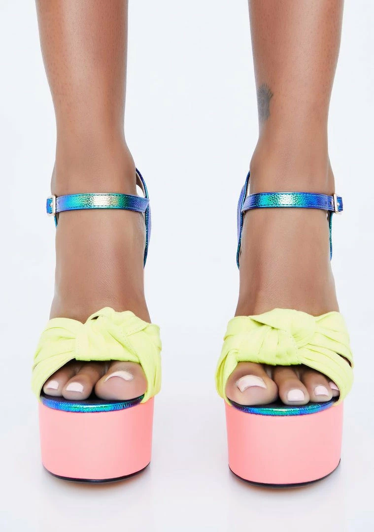 Brand new π Lemon Drop By Privileged Honey Try Me Block π Heels Platforms π 3 Lemon Drop By Privileged Honey Try Me Block Heels Platforms