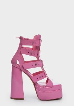 Lemon Drop By Privileged Pink Bibbi Platform Heels