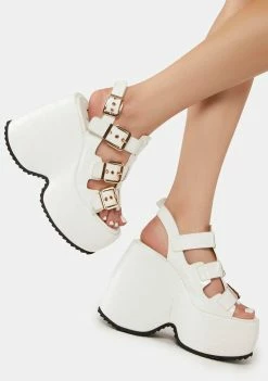 Lemon Drop By Privileged Wedge Heels Petrina Platform Wedges