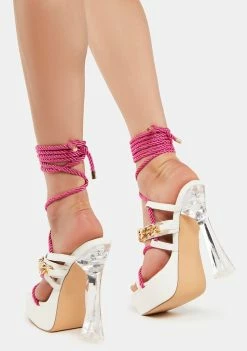 Discount π Lemon Drop By Privileged Lady Platform π Heels Clear π Heels π₯° 9 Lemon Drop By Privileged Lady Platform Heels Clear Heels
