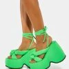 Lemon Drop By Privileged Platforms Vally Platform Sandals