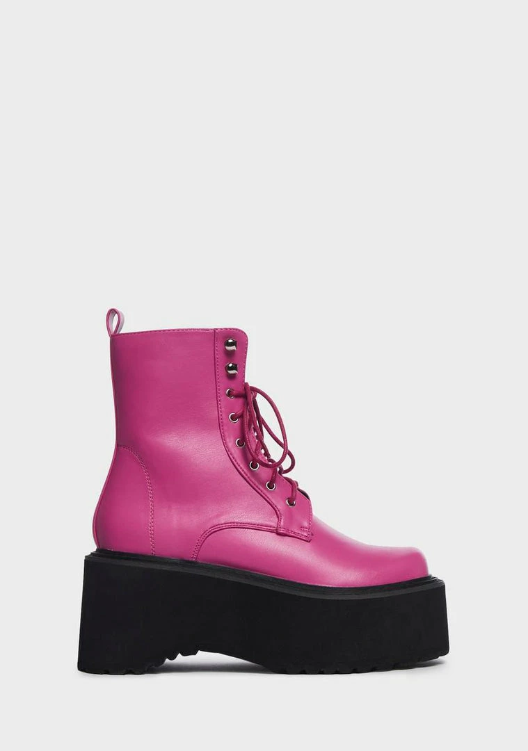 Hot Sale π Lemon Drop By Privileged Fuchsia Cornelia Platform π₯Ύ Boots Combat π₯Ύ Boots π₯° 2 Lemon Drop By Privileged Fuchsia Cornelia Platform Boots Combat Boots