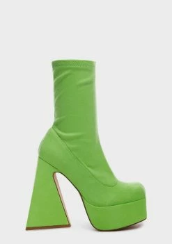 Lemon Drop By Privileged Lime Laskey Platform Boots Platforms