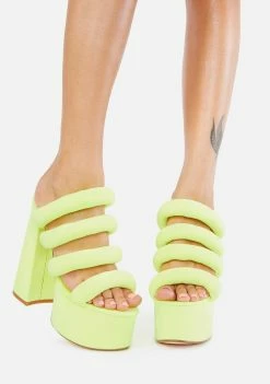 Lemon Drop By Privileged Andrews Platform Heels Platforms