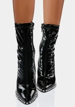 Lemon Drop By Privileged Noir Mooney Ankle Boots Boots & Booties